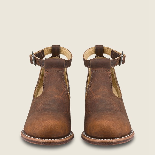 Bottes Red Wing Heritage - Ida - Heeled Rough & Tough Cuir Steel Toe - Marron - Femme 921KHCUXG